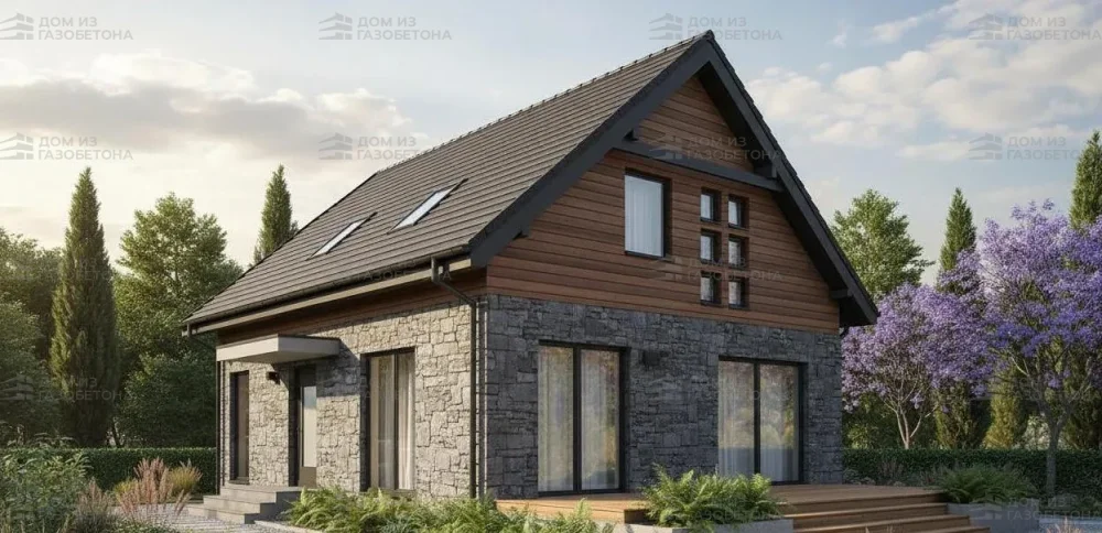 Проект Двухэтажный дом 11 на 9, 127 м2