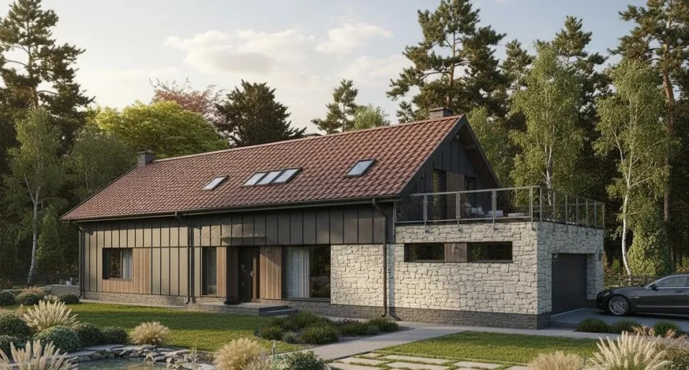 Проект Двухэтажный дом 8 на 26, 240 м2