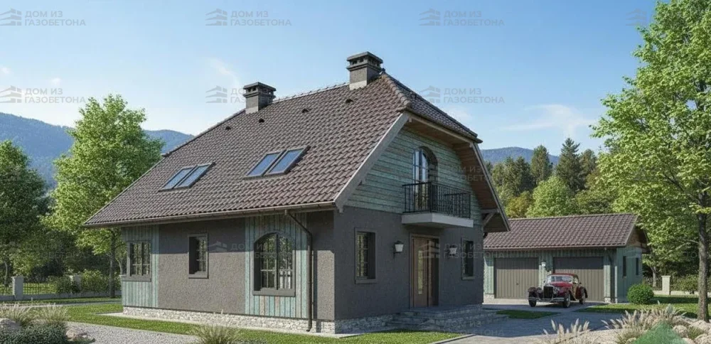 Проект Двухэтажный дом 11 на 10, 166 м2