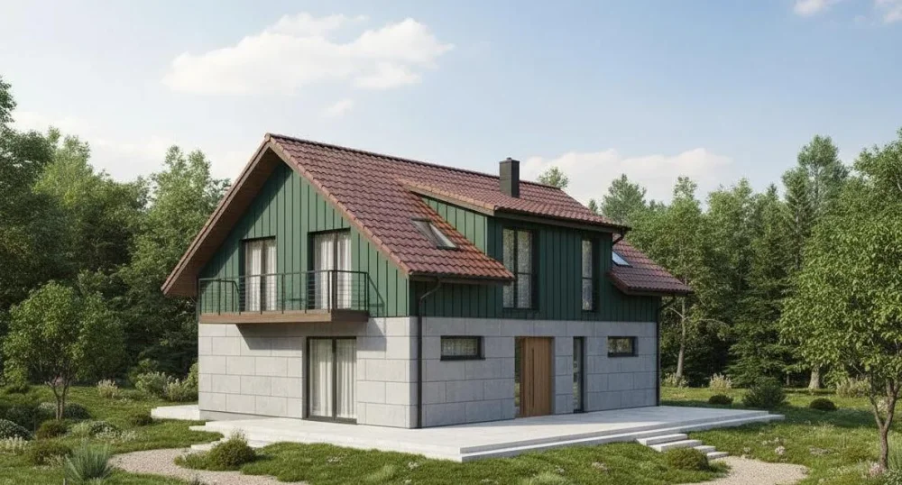 Проект Двухэтажный дом 9 на 19, 241 м2