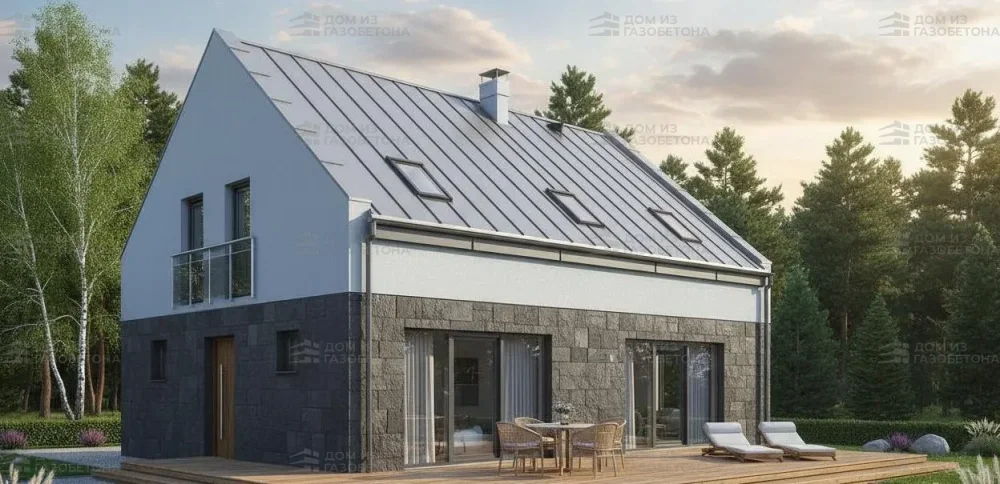 Проект Двухэтажный дом 13 на 11, 184 м2