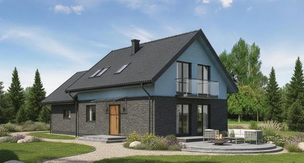 Проект Двухэтажный дом 8 на 16, 229 м2