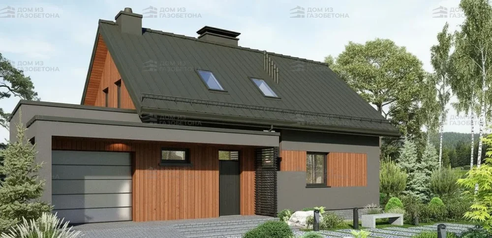 Проект Двухэтажный дом 13 на 8, 128 м2