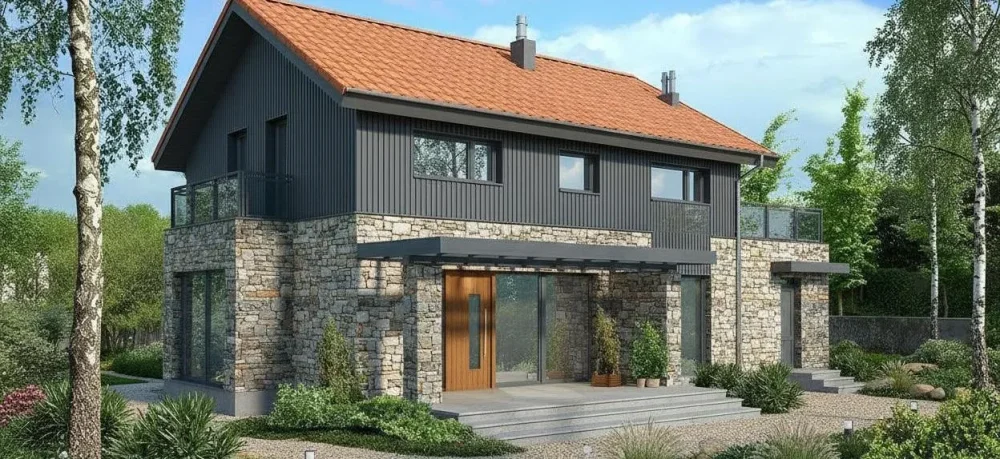 Проект Двухэтажный дом 16 на 10, 164 м2