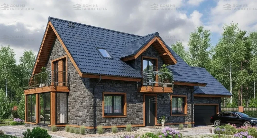 Проект Двухэтажный дом 16 на 10, 189 м2