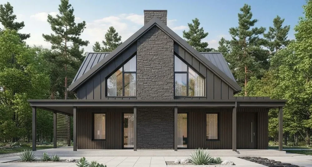 Проект Двухэтажный дом 11 на 9, 117 м2